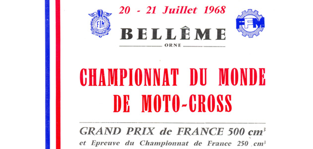 Programme GP France 1968  500cc